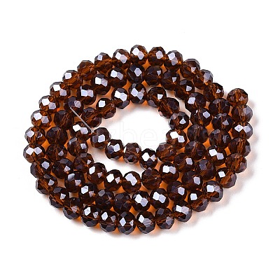 Electroplate Glass Beads Strands EGLA-A044-T6mm-A02-1