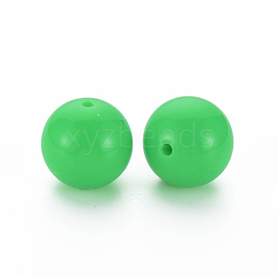 Fluorescence Chunky Acrylic Beads MACR-R517-20mm-07-1