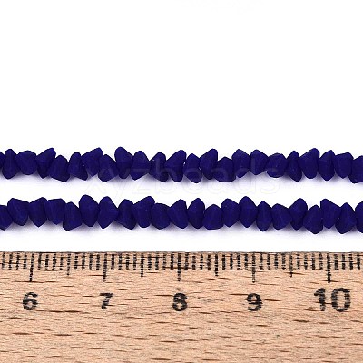 Frosted Opaque Glass Beads Strands GLAA-N017-4mm-20-1