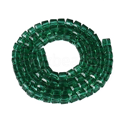 Transparent Glass Beads Strands GLAA-R041-8x8mm-A15-1