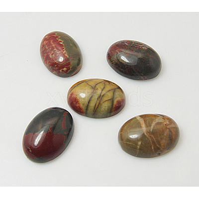 Polychrome Jasper/Picasso Stone/Picasso Jasper Cabochons X-G-H1529-1-1