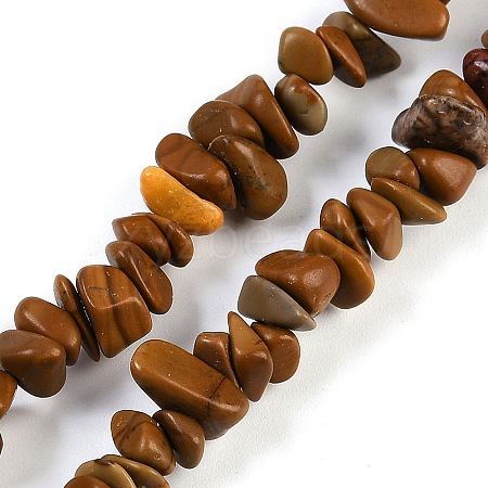 Natural Wood Lace Stone Beads Strands G-G905-22-1