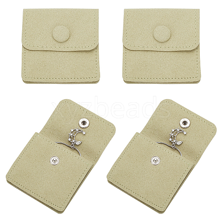 Microfiber Jewelry Flap Pouches ABAG-WH0038-44-1