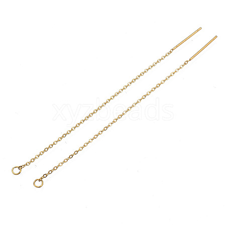 304 Stainless Steel Earring Findings X-STAS-S070-01-G-1