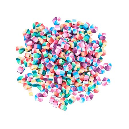 200Pcs 2 Colors Handmade Polymer Clay Beads CLAY-SZ0001-07-1