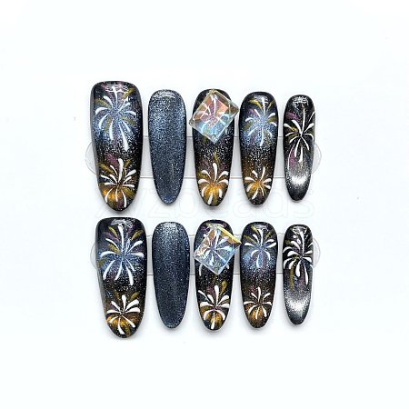 Plastic Nail Art Stickers PW-WG4005E-02-1