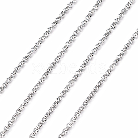 Tarnish Resistant 304 Stainless Steel Rolo Chains CHS-R006-2mm-1