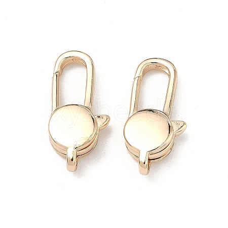Brass Lobster Claw Clasps KK-G557-21G-1