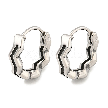 316 Surgical Stainless Steel Hoop Earrings EJEW-D096-12AS-17-1