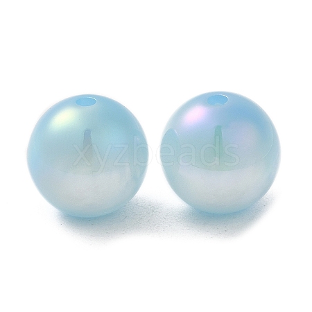 Iridescent Opaque Resin Beads RESI-Z015-01A-04-1