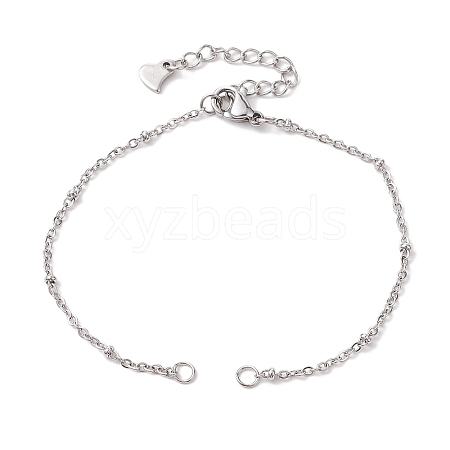 304 Stainless Steel Satellite Chain Bracelet Making AJEW-JB01277-02-1