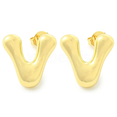 Rack Plating Brass Earrings EJEW-S222-01G-V-1