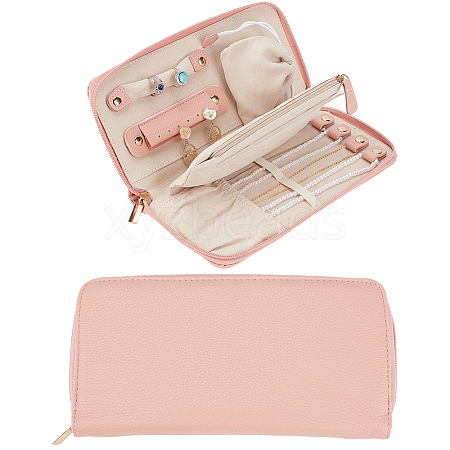 PU Leather Jewelry Zipper Bags ABAG-WH20001-41C-1