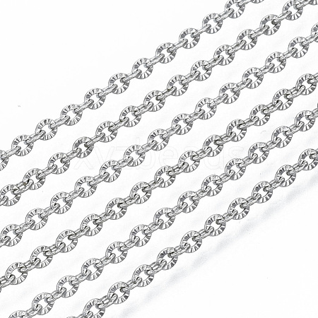 Tarnish Resistant 304 Stainless Steel Chains CHS-S001-12A-P-1