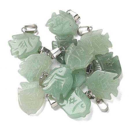 Natural Green Aventurine Pendants G-B127-16P-03-1