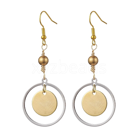 Brass Earrings for Women EJEW-JE05767-1