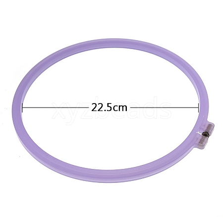 Plastic Cross Stitch Embroidery Hoops PW-WG2EA02-04-1