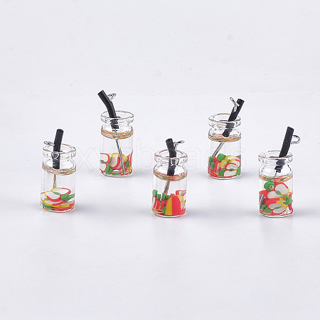 Glass Bottle Pendants LS-CRES-N017-06A-1