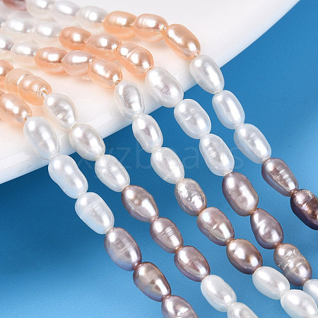 Three Color Natural Cultured Freshwater Pearl Beads Strands PEAR-N012-02C-01-1