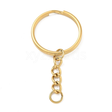 Ion Plating(IP) 304 Stainless Steel Split Key Rings KEYC-M035-02G-1