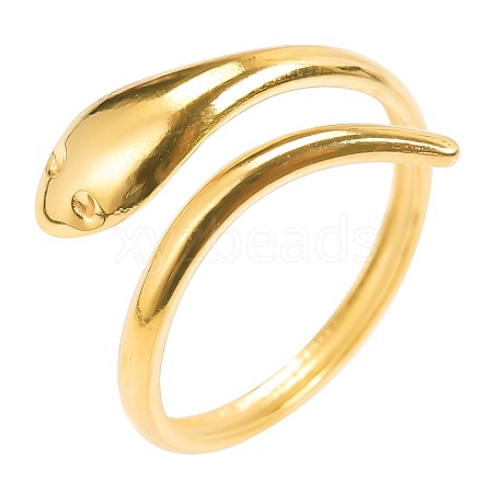 Vintage Stainless Steel Snake Couple Ring LV1514-2-1