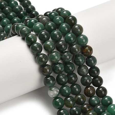 Natural African Jade Beads Strands G-F820-K02-8mm-1