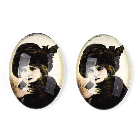 Glass Cabochons GGLA-T004-01K-1