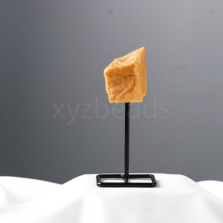 Natural Yellow Aventurine Irregularity with Metal Home Decoration Ornament PW-WG598C7-04-1