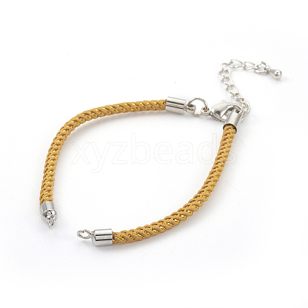 Adjustable Nylon Cord Bracelet Making MAK-F026-B02-P-1