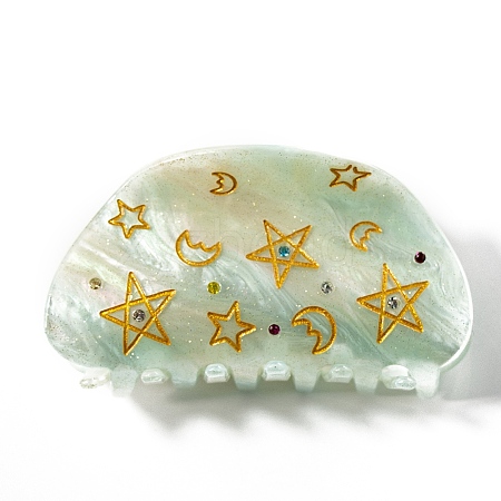 Moon Star Acrylic Claw Hair Clips PW-WG10C93-04-1