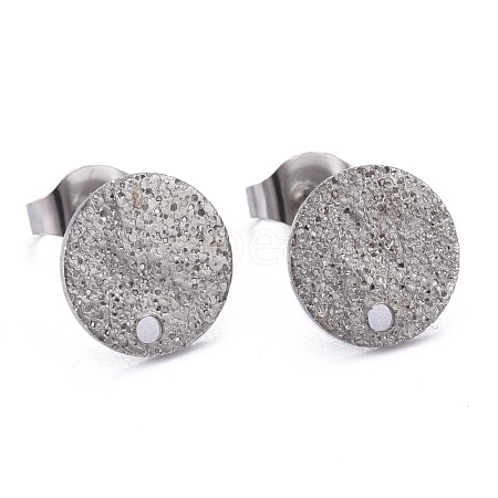 Non-Tarnish 304 Stainless Steel Stud Earring Findings STAS-Z021-B-01P-1