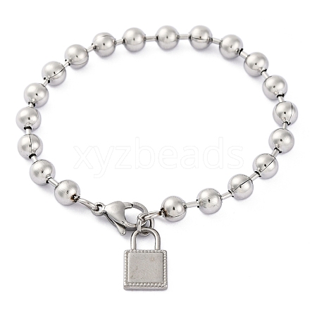 304 Stainless Steel Bracelets BJEW-M001-01P-07-1