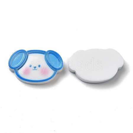 Cute Cartoon Animal Opaque Resin Cabochons RESI-C034-05D-1