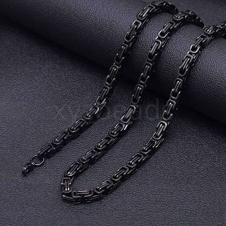 Titanium Steel Byzantine Chains Necklaces FS-WG56795-167-1