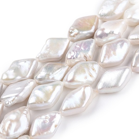 Natural Keshi Pearl Beads Strands PEAR-S020-I02-1