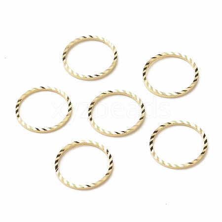 Brass Linking Rings KK-F831-018D-G-RS-1