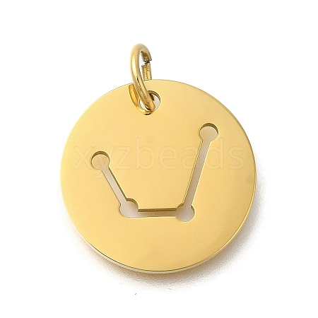 Ion Plating(IP) 304 Stainless Steel Pendants STAS-M074-02K-G-1