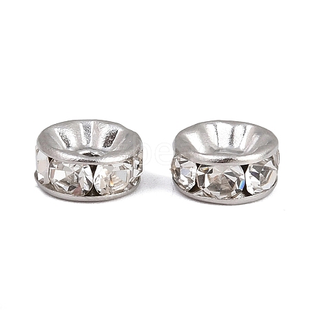 304 Stainless Steel Rhinestone Spacer Beads LS-STAS-P444-01B-P-1