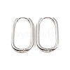 304 Stainless Steel Oval Hoop Earrings X-EJEW-M218-02B-P-1