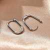 Non-Tarnish 304 Stainless Steel Oval Hoop Earrings X-EJEW-M218-02A-P-3