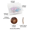 56Pcs 5 Colors Spray Painted Natural Akoya Shell Pendants SHEL-FS0001-09-4