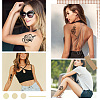 20Pcs 20 Styles Removable Temporary Water Proof Tattoos Paper Stickers DIY-CP0012-48A-4