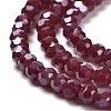 Electroplate Opaque Glass Beads Strands EGLA-A035-P3mm-A02-3