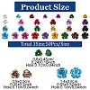 150Pcs 3 Styles Aluminum 3D Rose Flower FALUM-YW0001-02-2