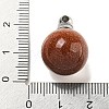 Synthetic Goldstone Perfume Bottle Pendants G-K338-22P-05-3