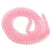 Spray Painted Glass Round Bead Strands DGLA-Q015-4mm-26-2