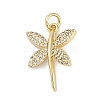 Rack Plating Brass Micro Pave Cubic Zirconia Pendants KK-H509-10G-02-1