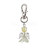 Angel Glass Pendant Decorations HJEW-JM01627-02-1