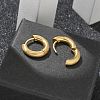 Frosted 304 Stainless Steel Huggie Hoop Earrings for Women EJEW-C096-32E-G-5