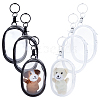 4Pcs 2 Colors Oval Transparent PVC Mini Cable Organizer Zipper Bags AJEW-PH0012-02-8